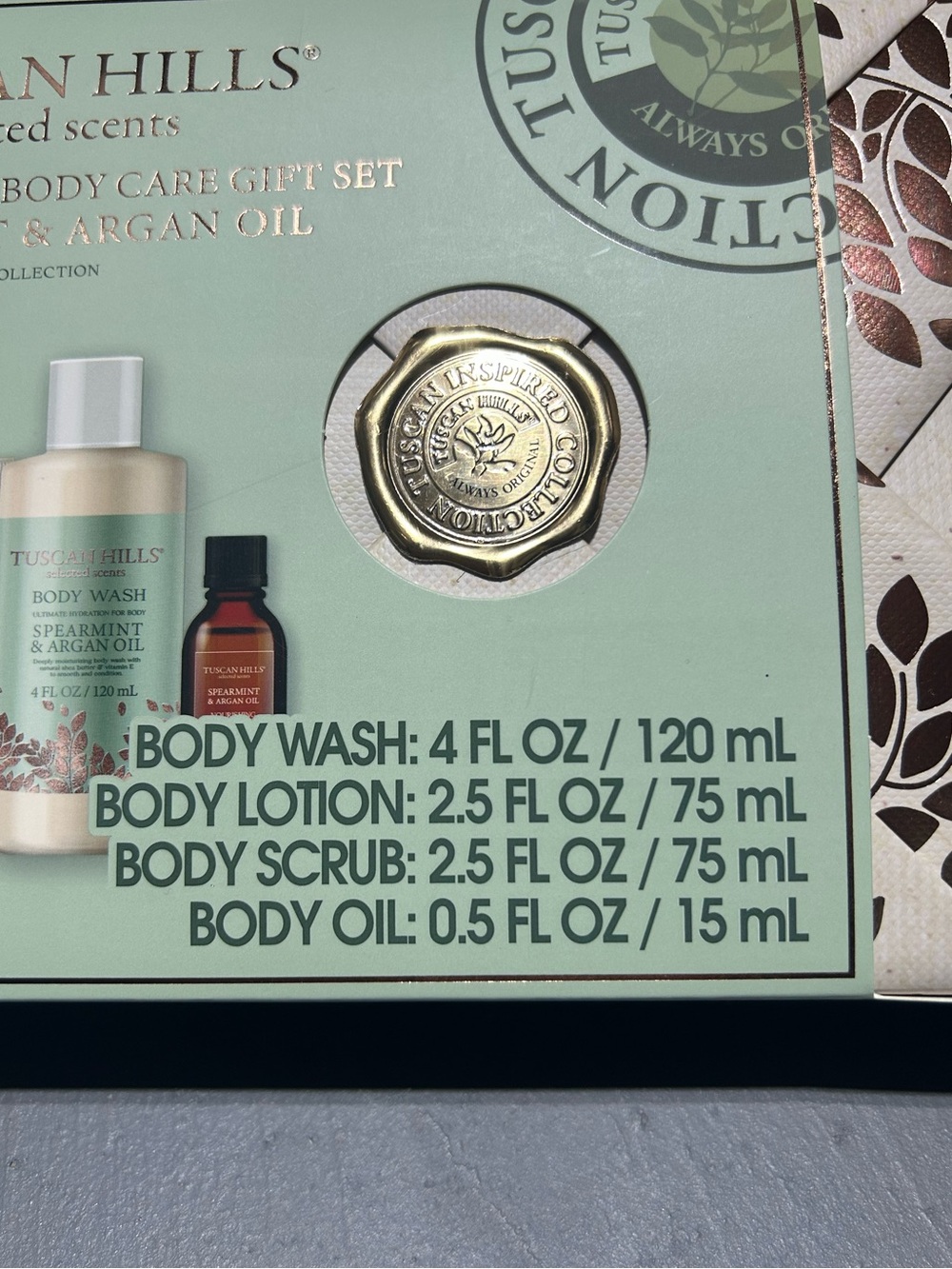(NEW) Tuscan Hills 4-Piece Luxury Body Care Gift Set - Picture 4 of 9